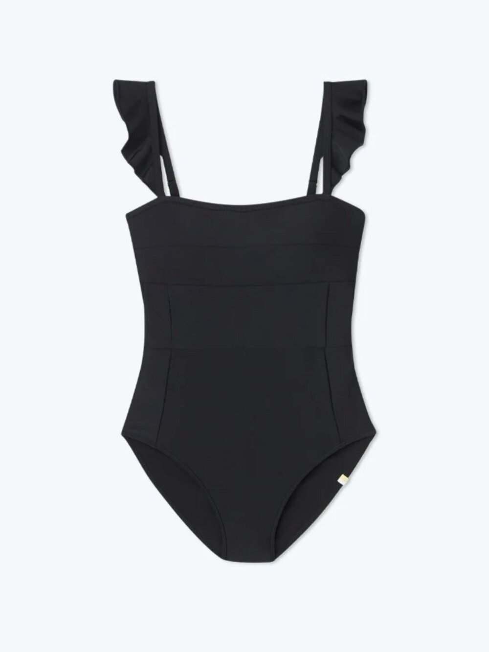 Summersalt Sz 8 The Ruffle Oasis One Piece Swimsuit Black Beach Vacation Cruise
